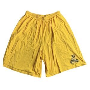 Vintage World Xpress Embroidered Platinum DJ Yellow Shorts Size 2x-Large